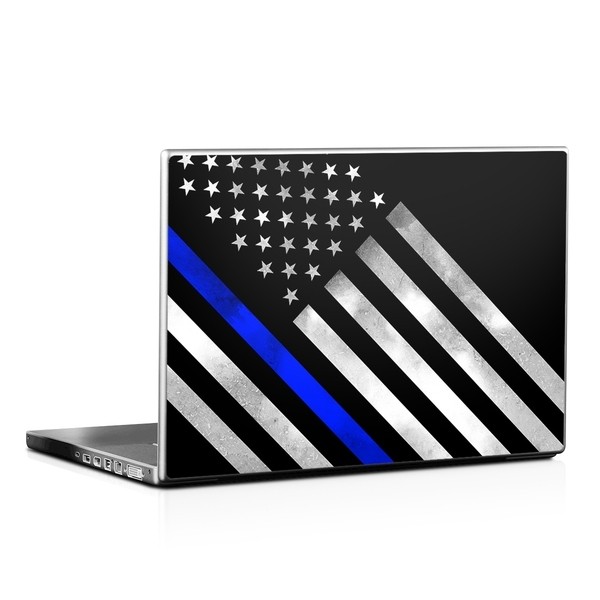 Laptop Skin - Thin Blue Line Hero