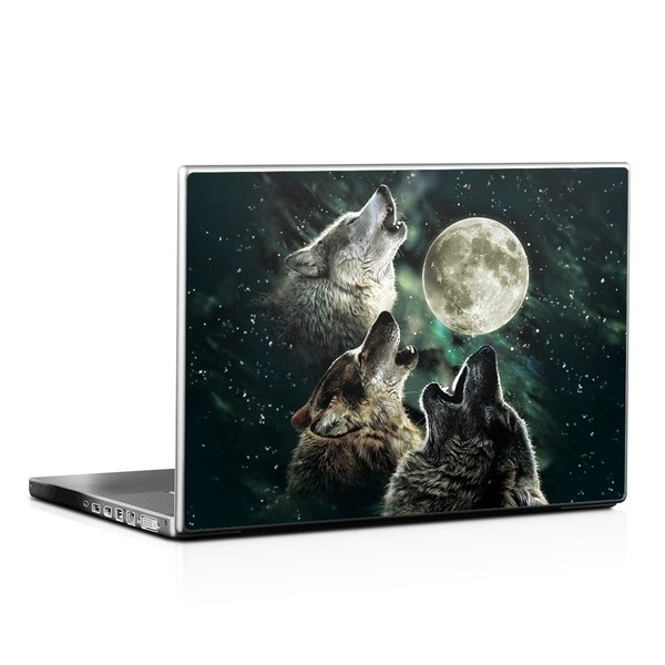 Laptop Skin - Three Wolf Moon