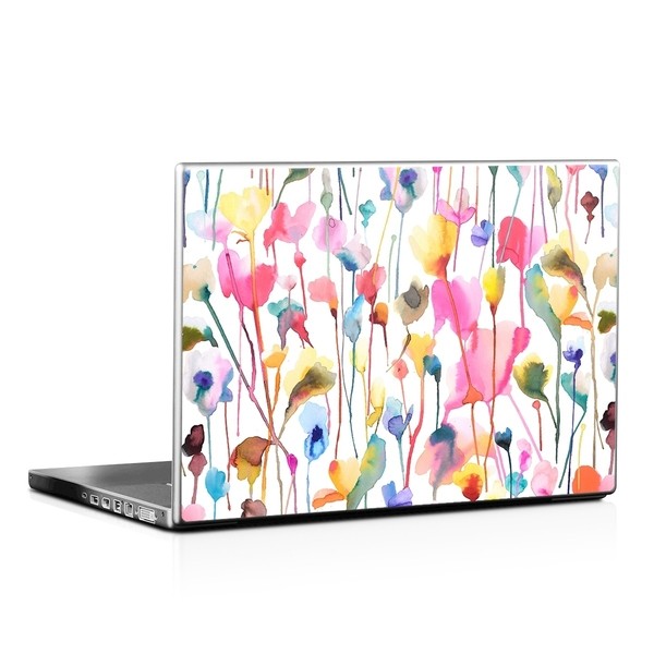 Laptop Skin - Watercolor Wild Flowers