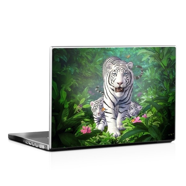 Laptop Skin - White Tigers