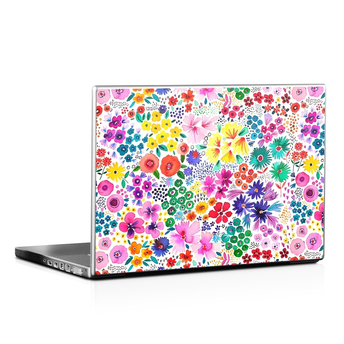 Laptop Skin - Artful Little Flowers (Image 1)