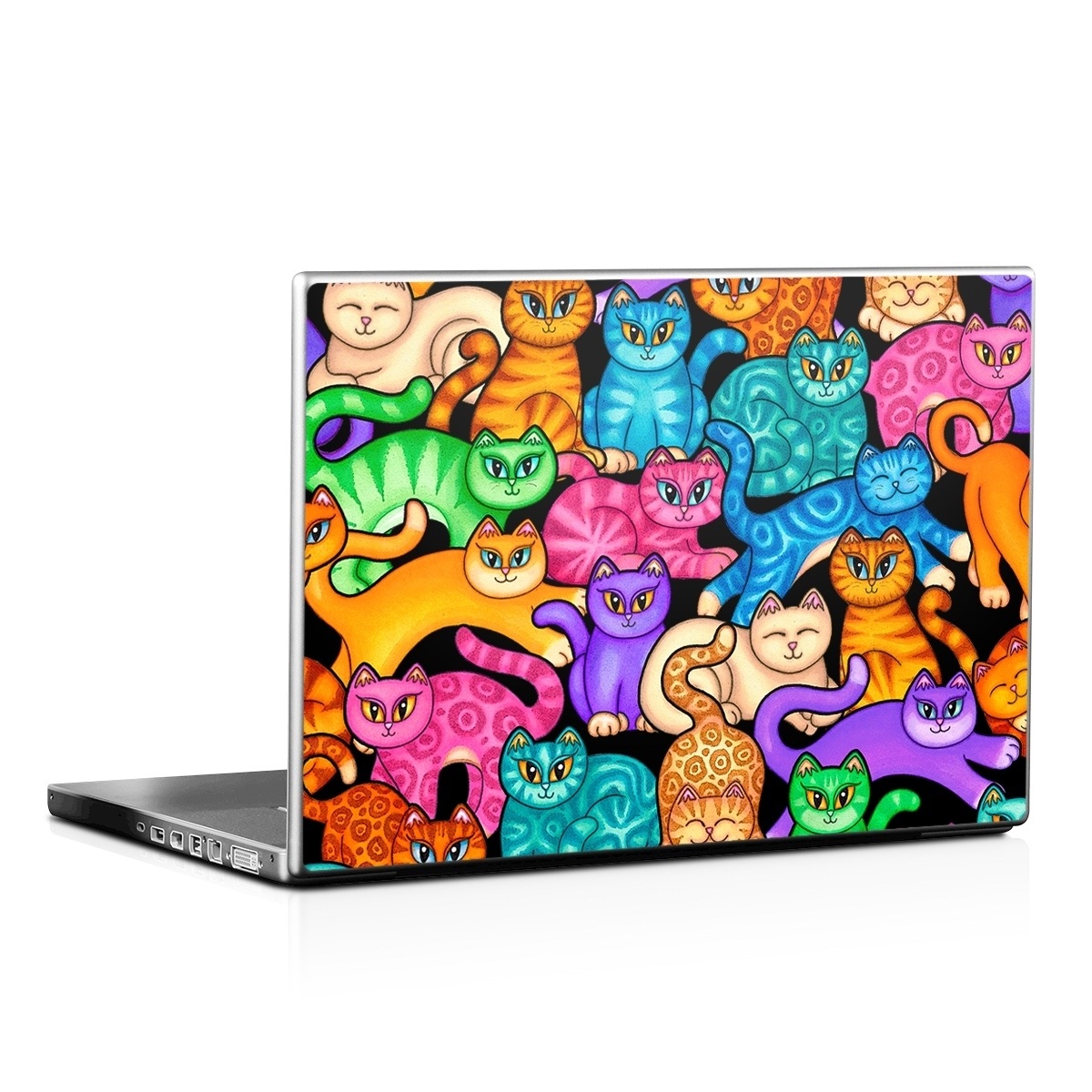 Laptop Skin - Colorful Kittens (Image 1)