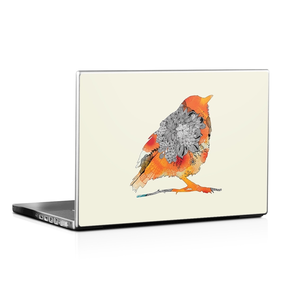 Laptop Skin - Orange Bird (Image 1)