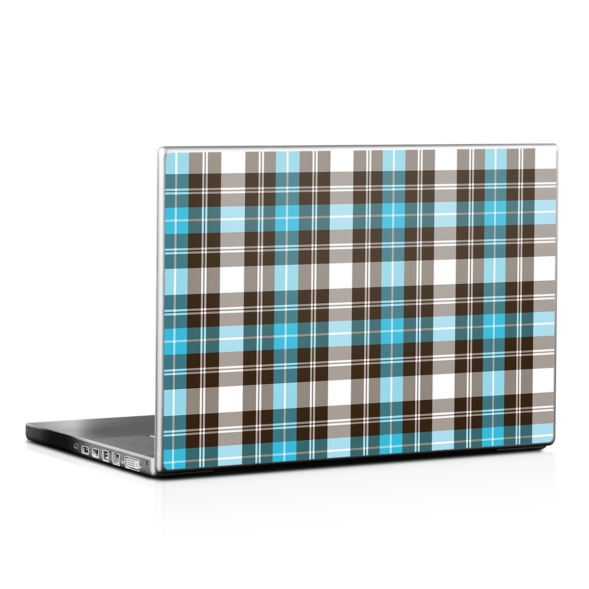 Laptop Skin - Turquoise Plaid (Image 1)