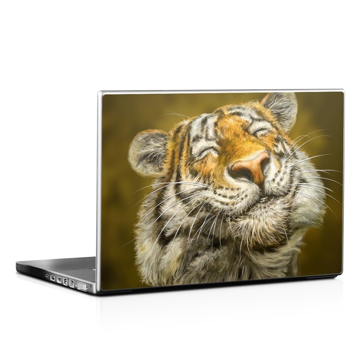 Laptop Skin - Smiling Tiger (Image 1)