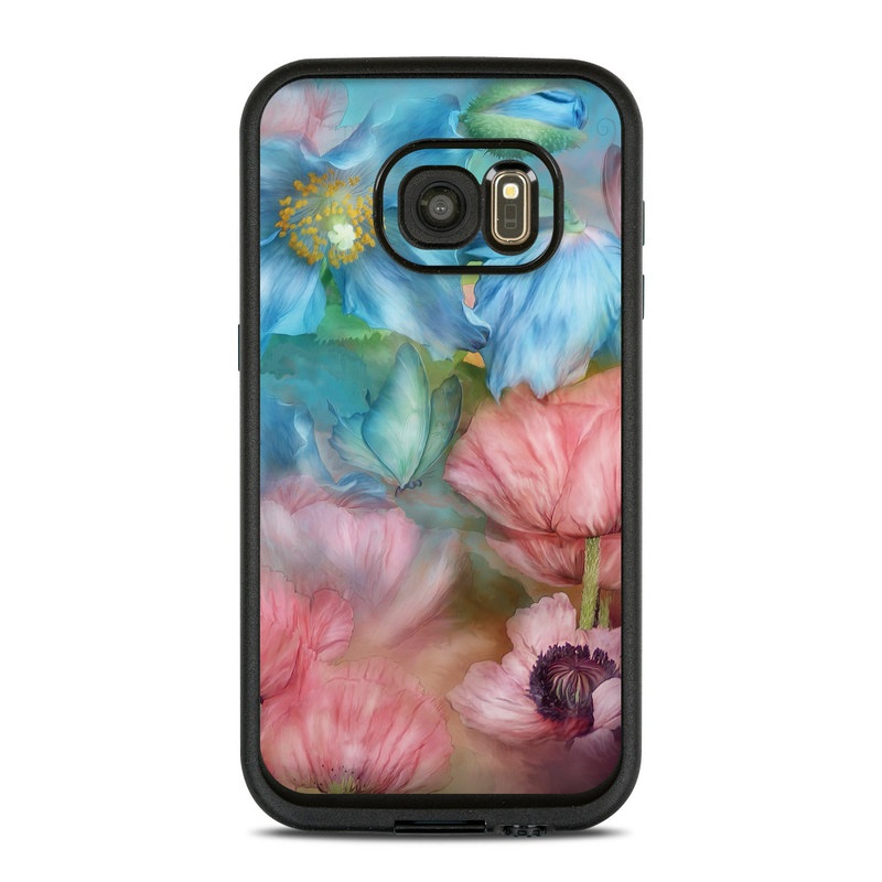 Lifeproof Galaxy S7 Fre Case Skin - Poppy Garden (Image 1)