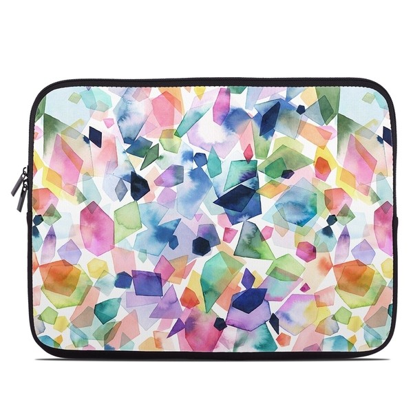 Laptop Sleeve - Watercolor Crystals and Gems