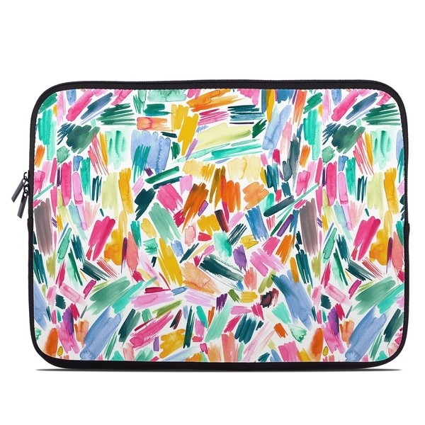 Laptop Sleeve - Watercolor Colorful Brushstrokes