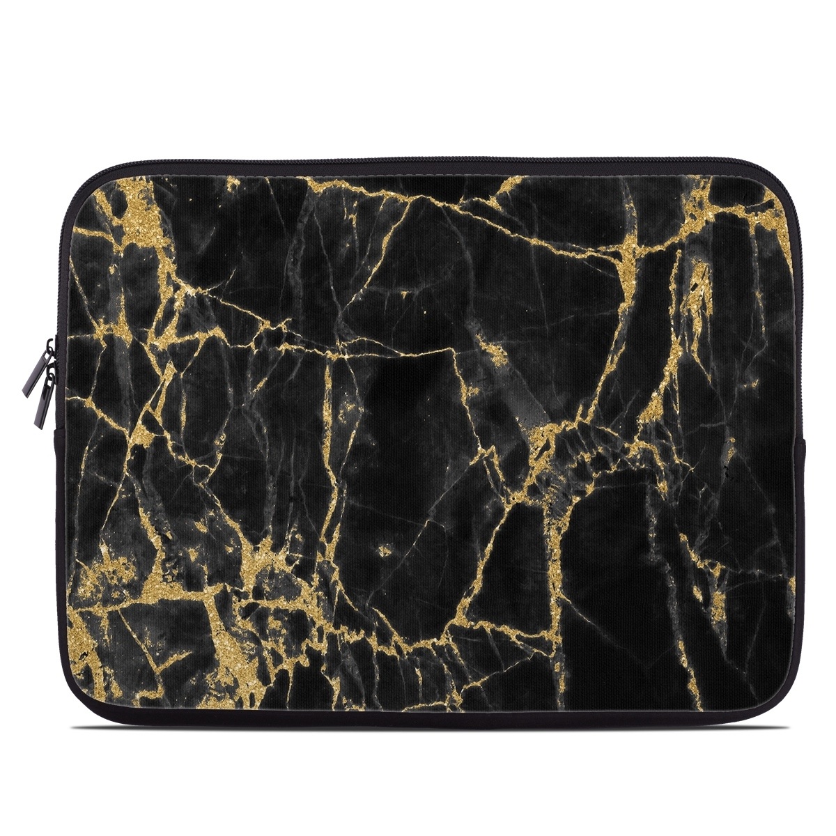 Laptop Sleeve - Black Gold Marble (Image 1)