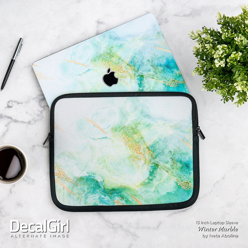 Laptop Sleeve - Watercolor Squares (Image 2)