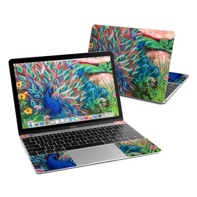 MacBook 12in Skin - Coral Peacock