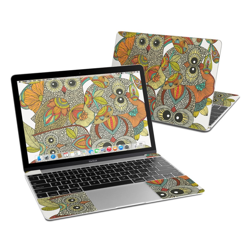 MacBook 12in Skin - 4 owls (Image 1)