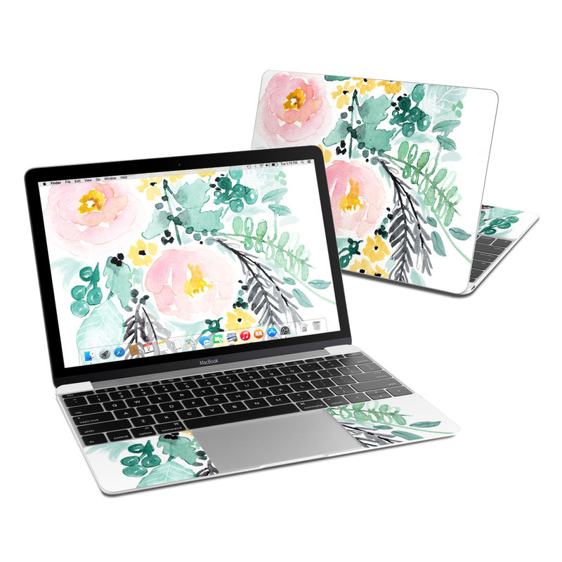 MacBook 12in Skin - Blushed Flowers (Image 1)