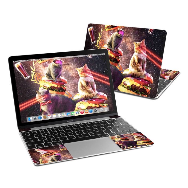 MacBook 12in Skin - Burger Cats (Image 1)