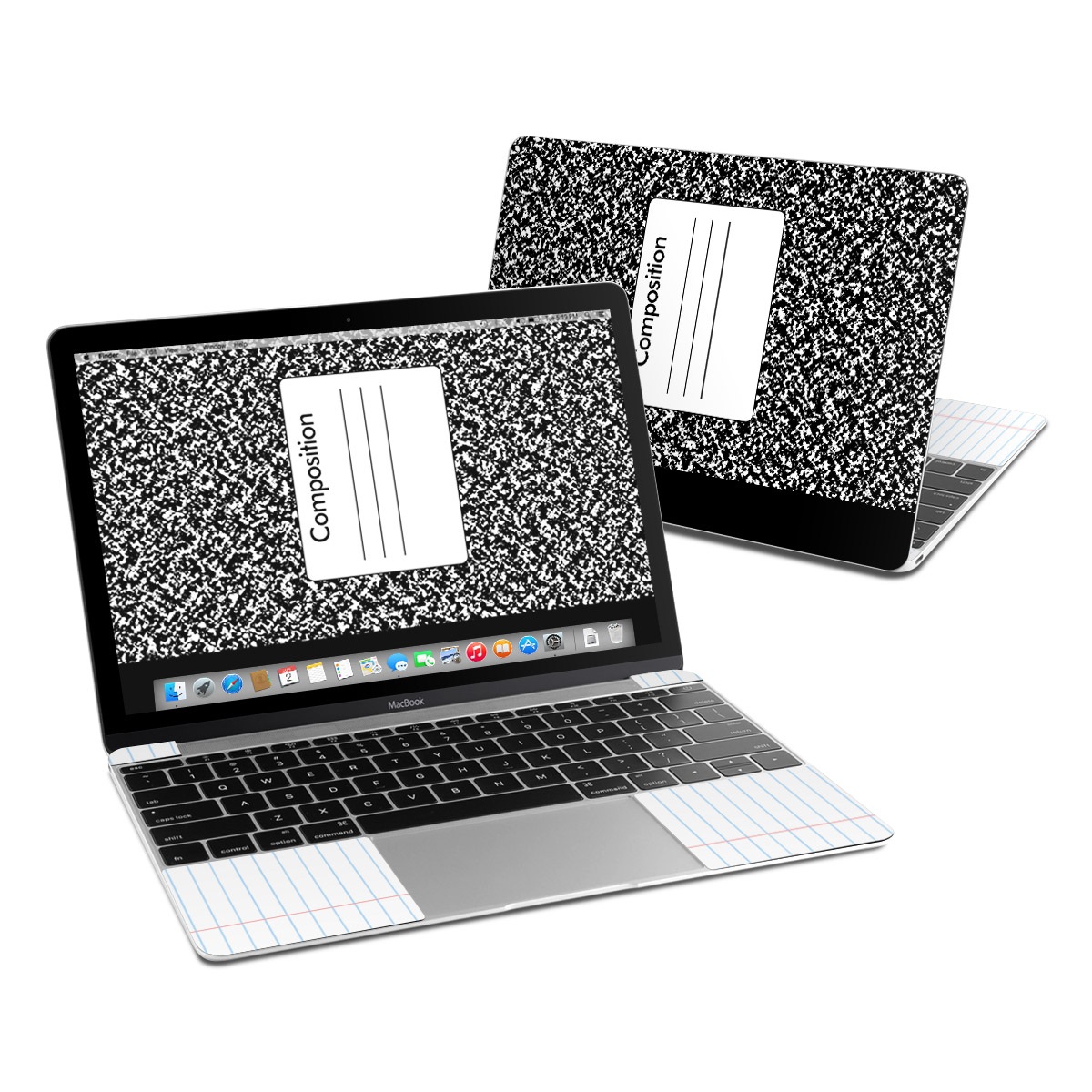MacBook 12in Skin - Composition Notebook (Image 1)