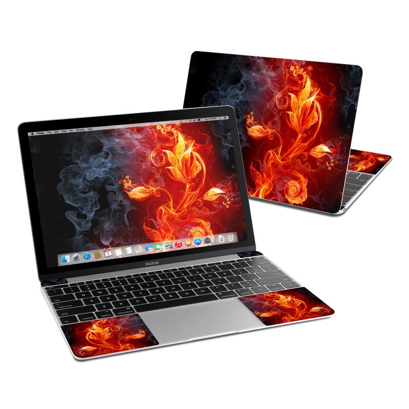 MacBook 12in Skin - Flower Of Fire (Image 1)