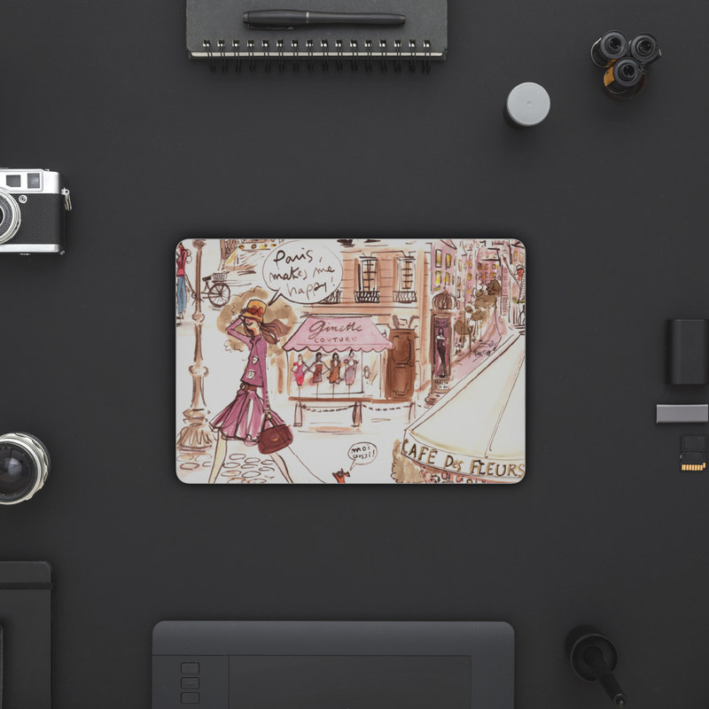 MacBook 12in Skin - Paris Makes Me Happy (Image 5)
