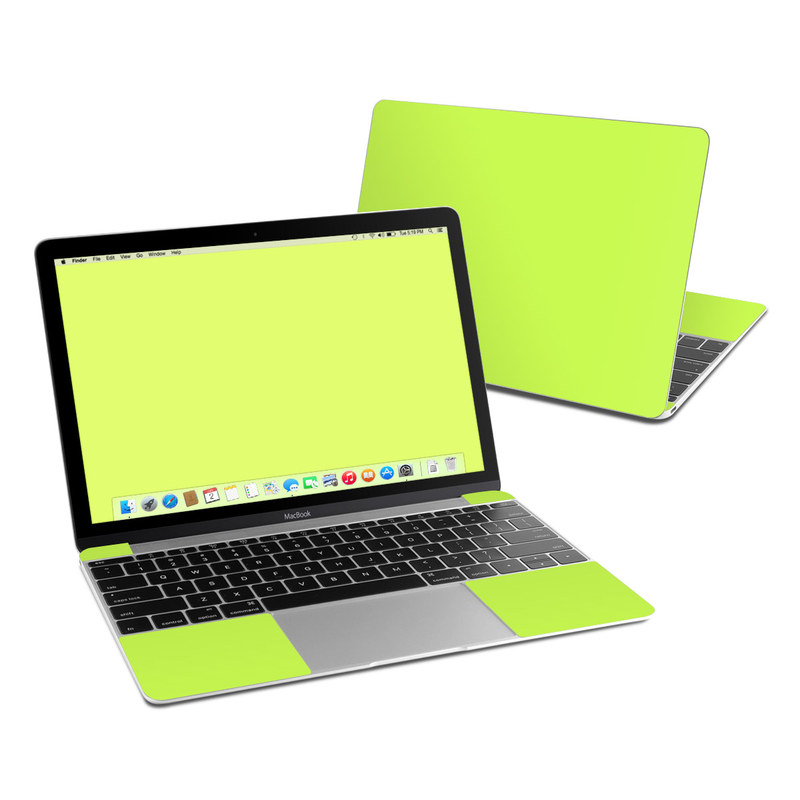 MacBook 12in Skin - Solid State Lime (Image 1)