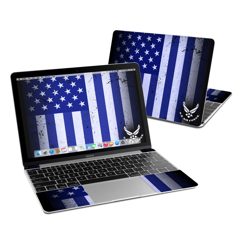 MacBook 12in Skin - USAF Flag (Image 1)