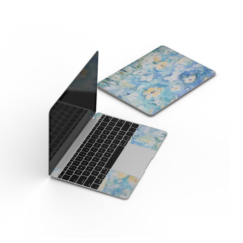 MacBook 12in Skin - White & Blue (Image 3)