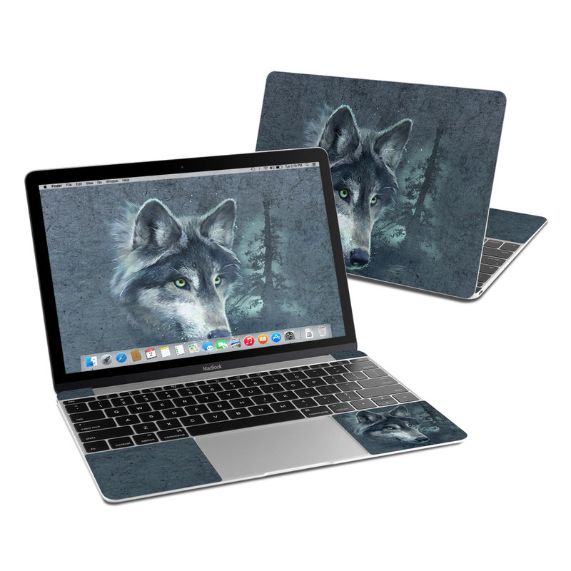 MacBook 12in Skin - Wolf Reflection (Image 1)
