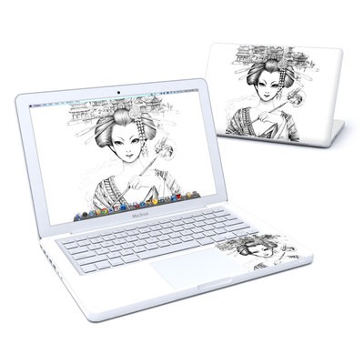 MacBook 13in Skin - Geisha Sketch