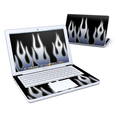 MacBook 13in Skin - Metal Flames