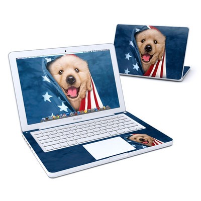MacBook 13in Skin - Patriotic Retriever