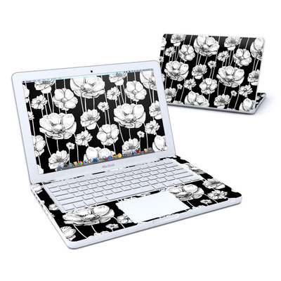 MacBook 13in Skin - Striped Blooms