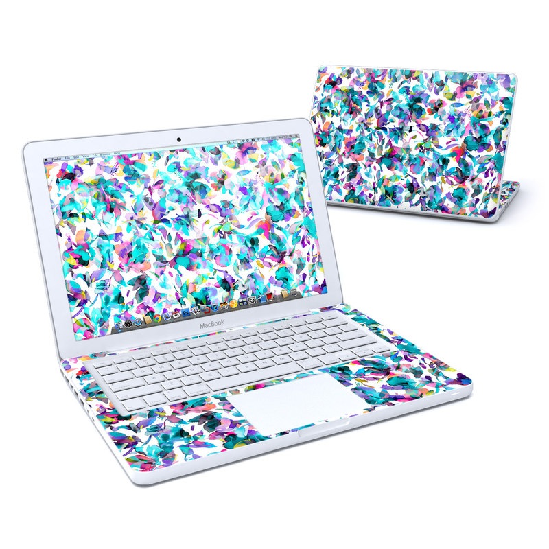MacBook 13in Skin - Aquatic Flowers (Image 1)