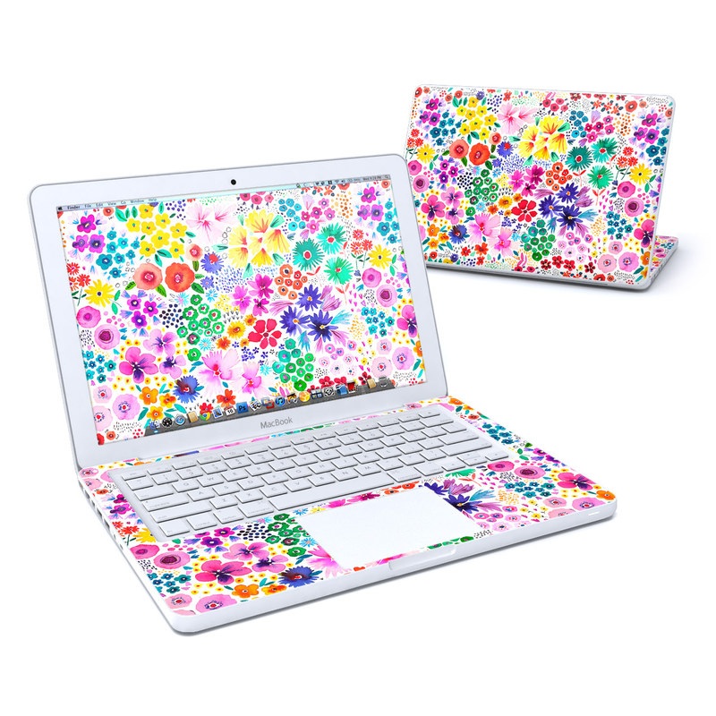 MacBook 13in Skin - Artful Little Flowers (Image 1)