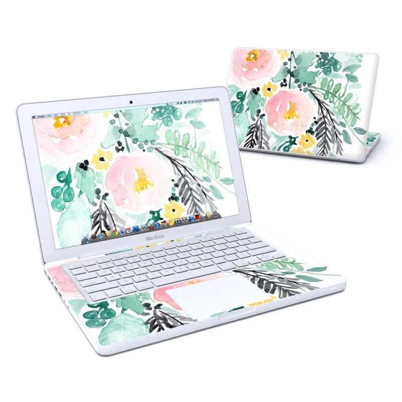 MacBook 13in Skin - Blushed Flowers (Image 1)