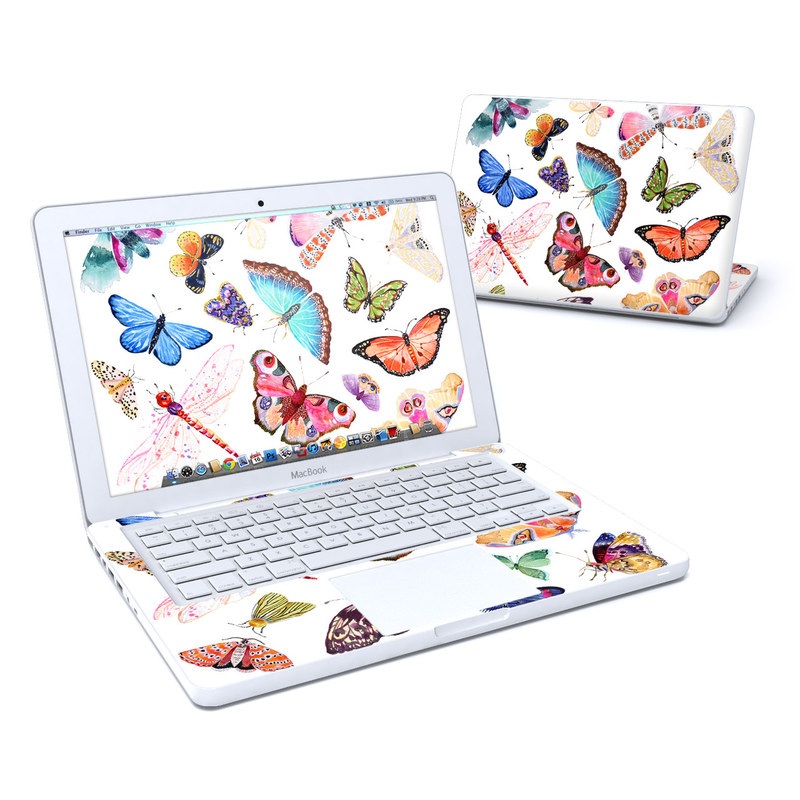 MacBook 13in Skin - Butterfly Scatter (Image 1)