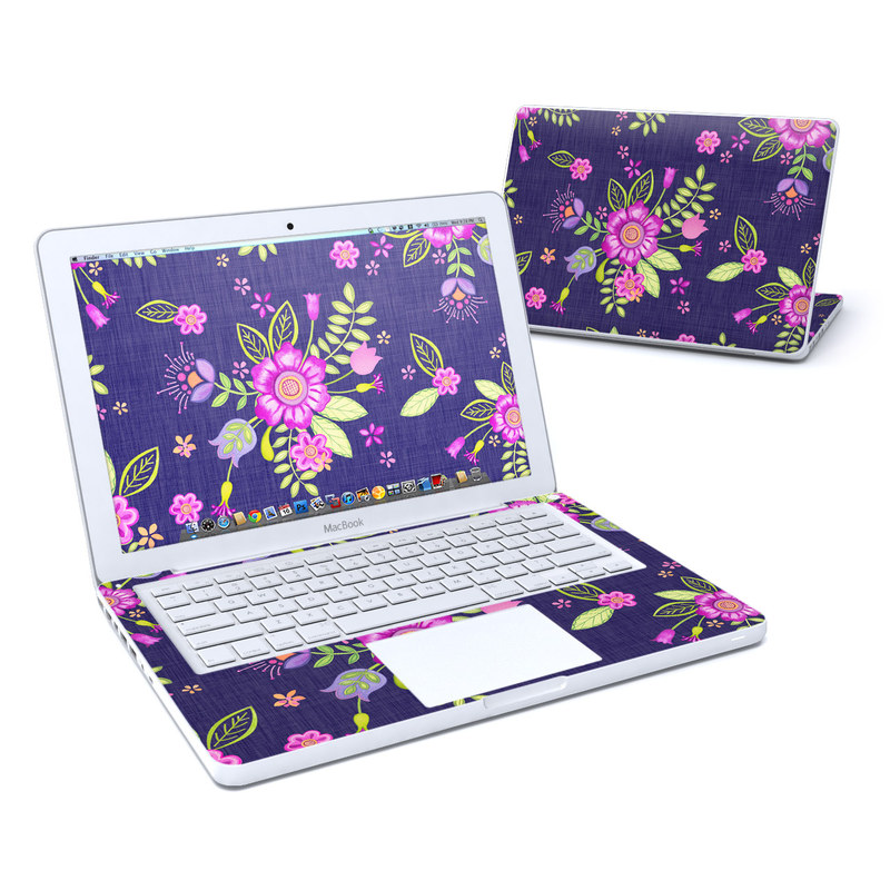 MacBook 13in Skin - Folk Floral (Image 1)