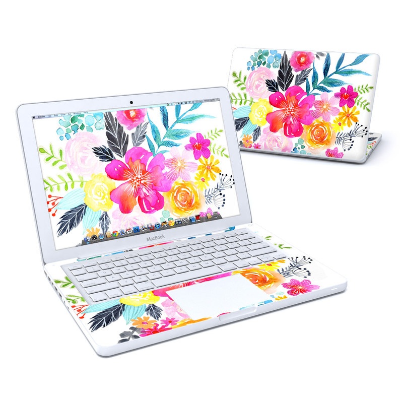 MacBook 13in Skin - Pink Bouquet (Image 1)