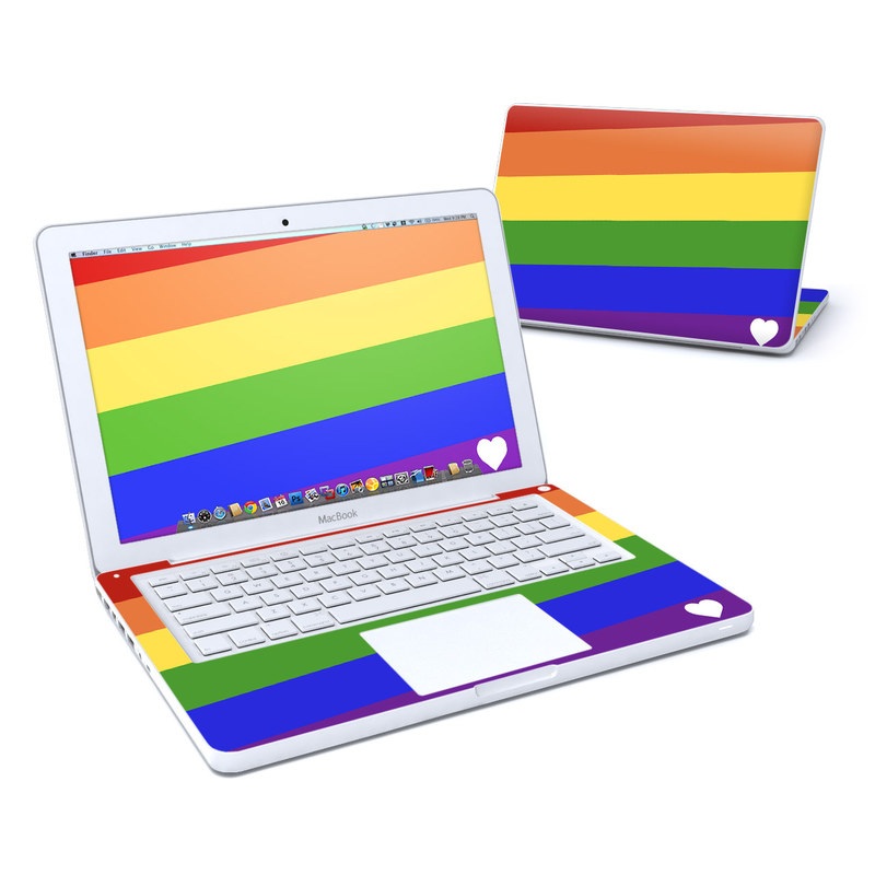 MacBook 13in Skin - Rainbow Stripe (Image 1)