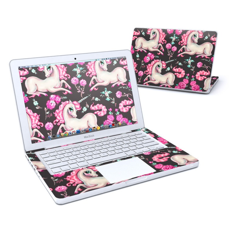 MacBook 13in Skin - Unicorns and Roses (Image 1)