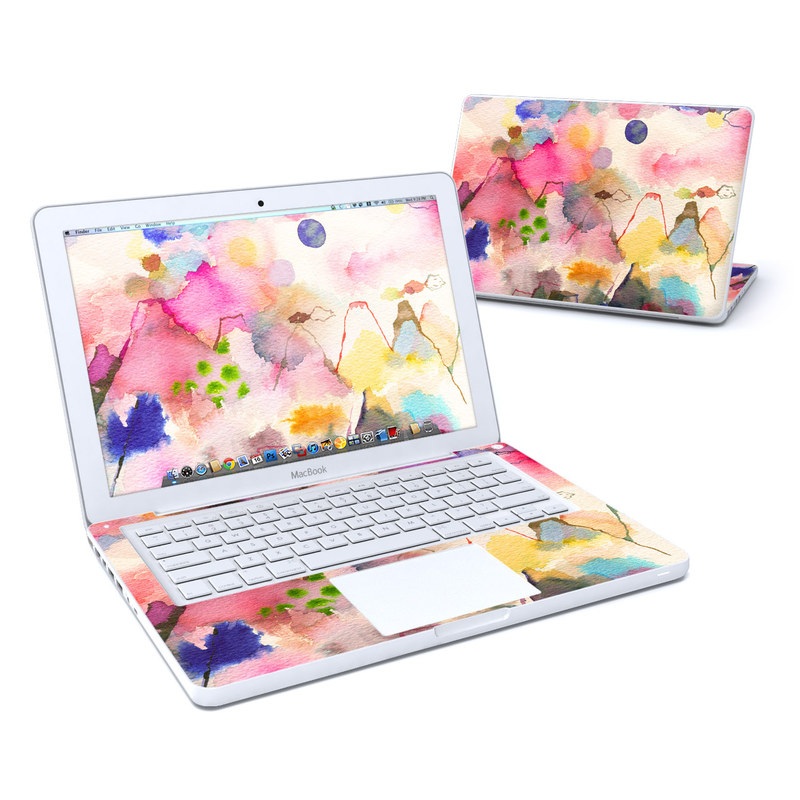 MacBook 13in Skin - Watercolor Mountains (Image 1)
