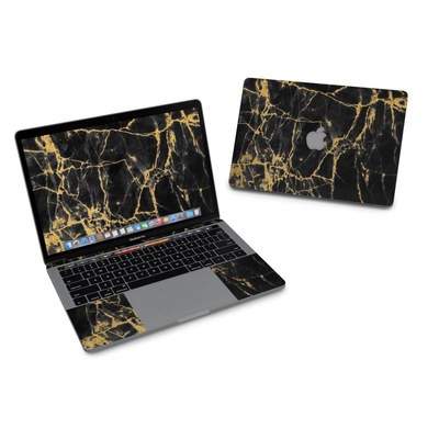 MacBook Pro 13in (2016) Skin - Black Gold Marble