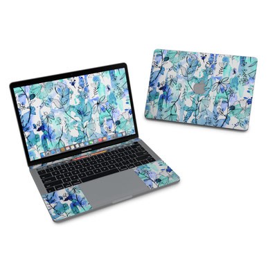 MacBook Pro 13in (2016) Skin - Blue Ink Floral
