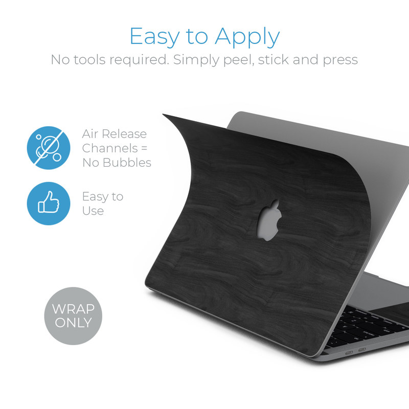 MacBook Pro 13in (2016) Skin - Black Woodgrain (Image 3)