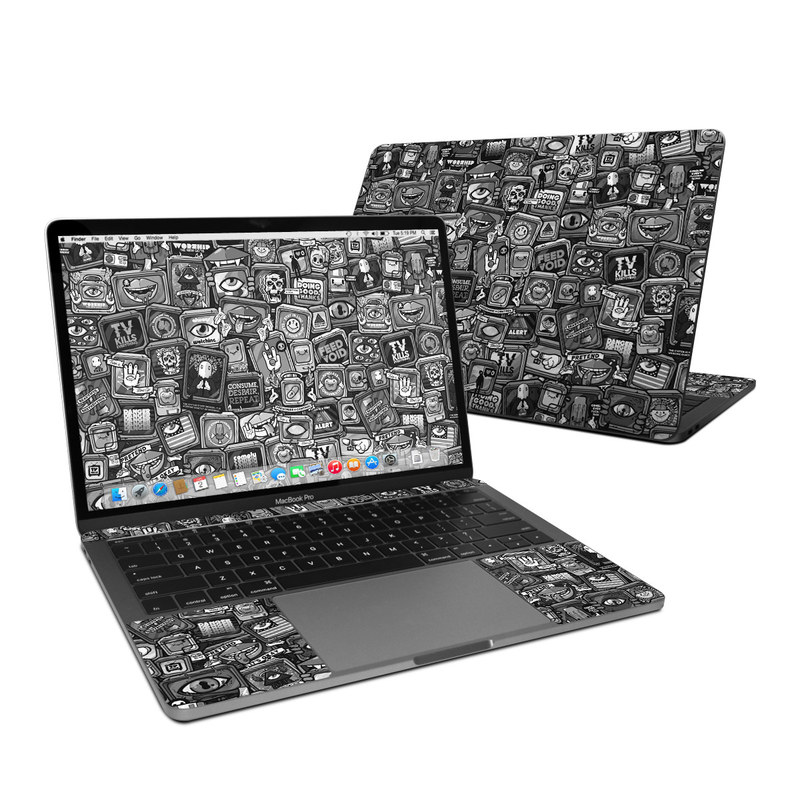 MacBook Pro 13in (2016) Skin - Distraction Tactic B&W (Image 1)
