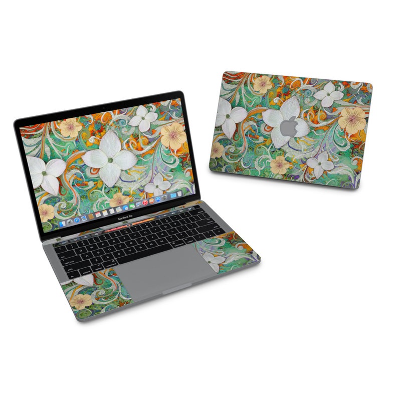 MacBook Pro 13in (2016) Skin - Sangria Flora (Image 1)