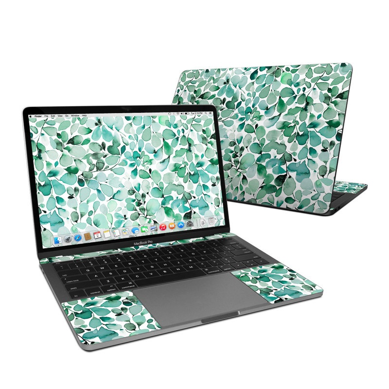 MacBook Pro 13in (2016) Skin - Watercolor Eucalyptus Leaves (Image 1)