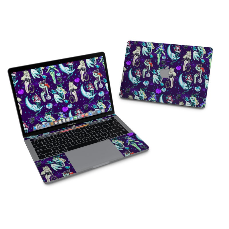 MacBook Pro 13in (2016) Skin - Witches and Black Cats (Image 1)