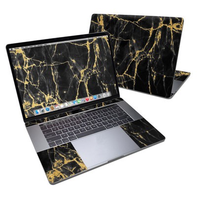 MacBook Pro 15in (2016) Skin - Black Gold Marble