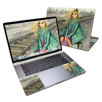 MacBook Pro 15in (2016) Skin - Lulu Waiting by the Train Tracks