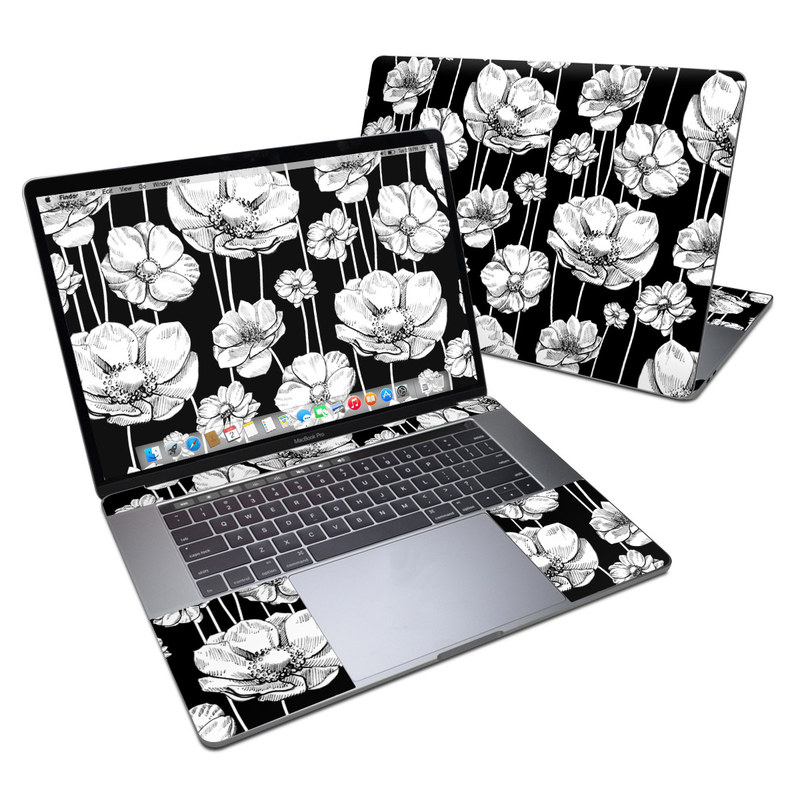 MacBook Pro 15in (2016) Skin - Striped Blooms (Image 1)