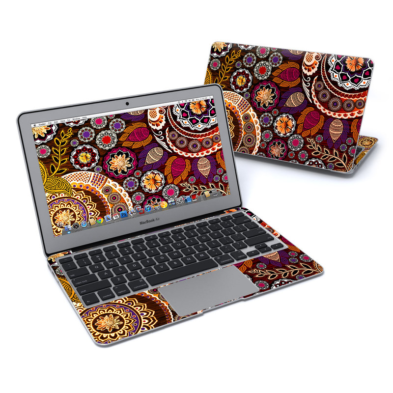 MacBook Air 11in Skin - Autumn Mehndi (Image 1)