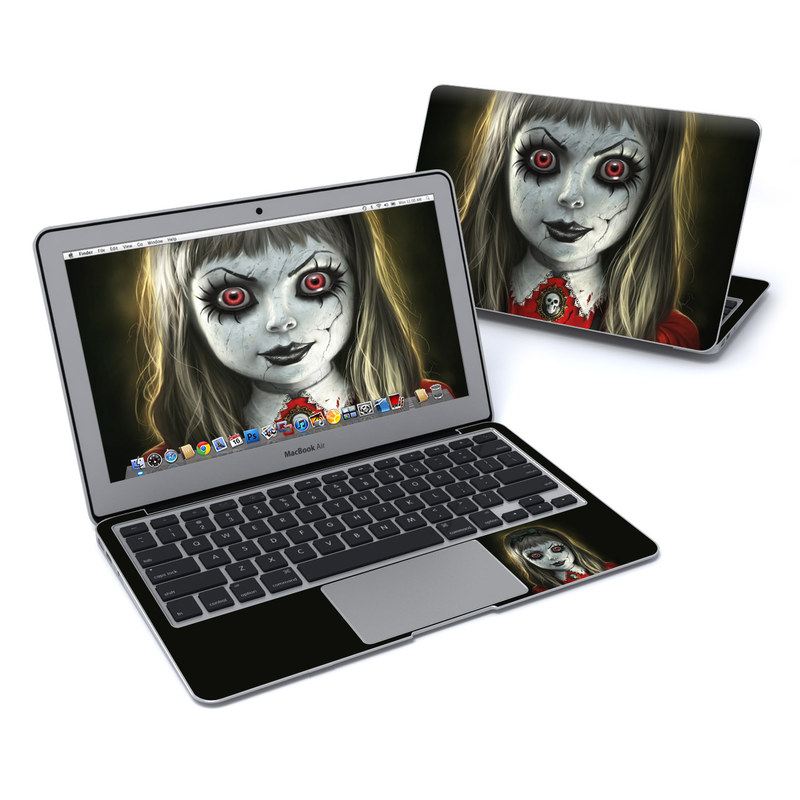 MacBook Air 11in Skin - Haunted Doll (Image 1)